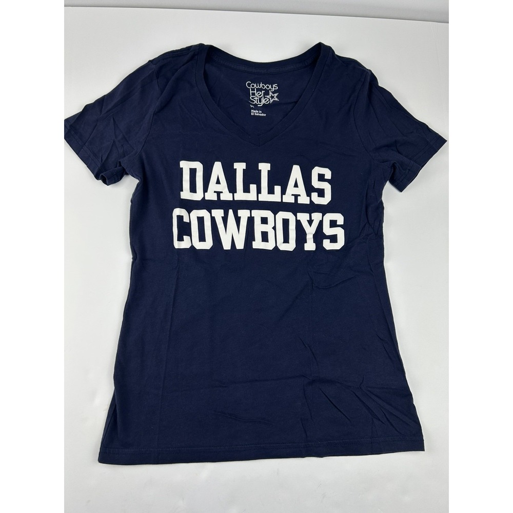 Dallas Cowboys Women's Short Sleeve HER STYLE SIZE M BLUE Teamspirit